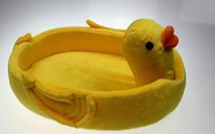 2014 new yellow duck design dog bed