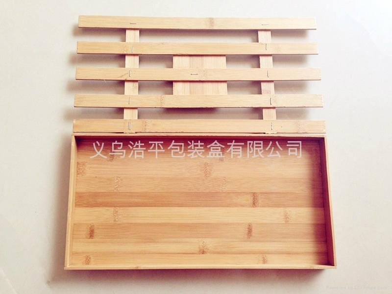 Green bamboo wood  chocolate box  3