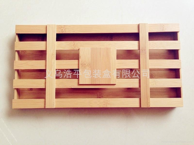 Green bamboo wood  chocolate box 