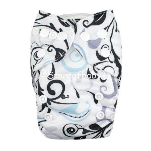 Prefold Cloth Diaper With Microfiber Inserts Washable Baby Cloth Nappies 