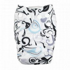 Prefold Cloth Diaper With Microfiber Inserts Washable Baby Cloth Nappies 