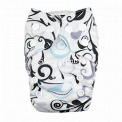 Prefold Cloth Diaper With Microfiber Inserts Washable Baby Cloth Nappies