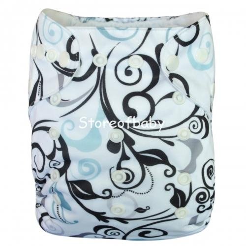 Prefold Cloth Diaper With Microfiber Inserts Washable Baby Cloth Nappies  2