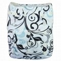 Prefold Cloth Diaper With Microfiber Inserts Washable Baby Cloth Nappies  2