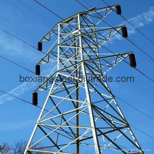 Galvanized Lattice Transmission Tower 3