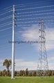 132kv Single Pipe Steel Tower for Power Transmission 1