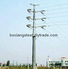 Galvanized Tubular Electric Transmission Tower