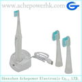 Ultrasonic toothbrush with 3pcs replace heads for teeth care