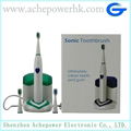 Recharge toothbrush with UV sanitizer replace brush heads for tooth whitening 1