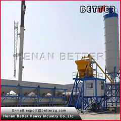 better heavy HZS35 concrete mixing plant