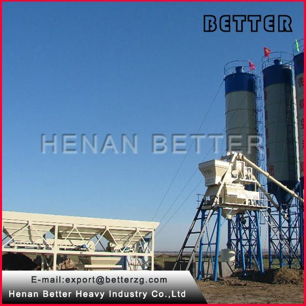 better heavy HZS50 concrete mixer plant 4