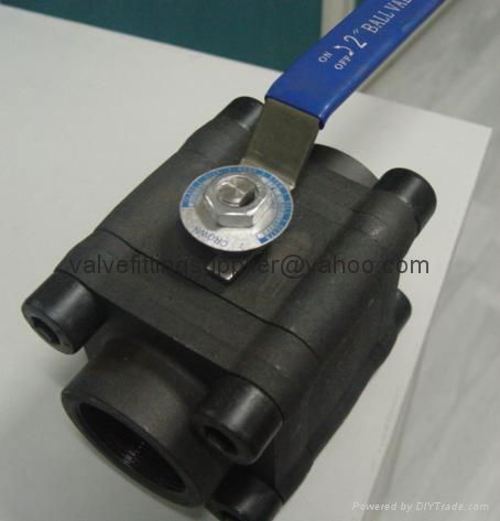 800LB-1500LB 3 Pcs Forged steel ball valve