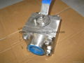800LB-1500LB 3 Pcs Forged steel ball valve 4