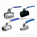 Two-Piece (2PC) Economic Type 1000WOG Full Bore Threaded Ball Valves 1