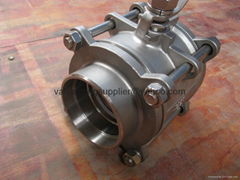 3PC type ball valve with internal thread