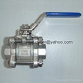 3PC type ball valve with internal thread 3