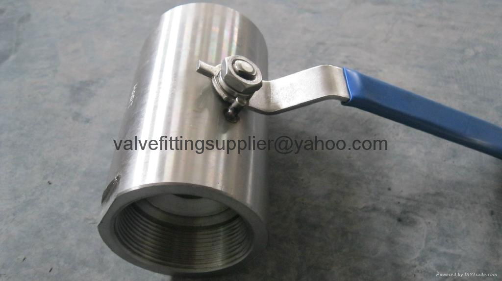 1-PC Polished forged steel Hex angular ball valve 2