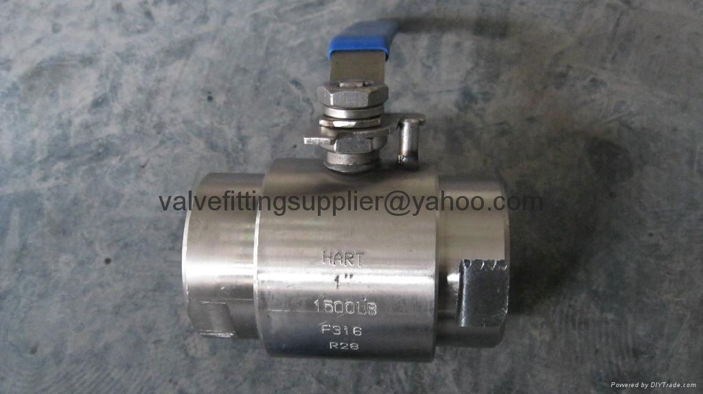 1-PC Polished forged steel Hex angular ball valve 3