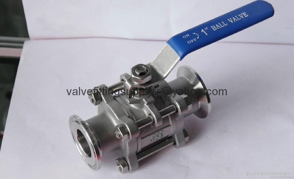 3pc clamped-package ball valve 3