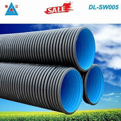 large diameter SN4 800mm pe drainage pipe hdpe double wall corrugated plastic pi