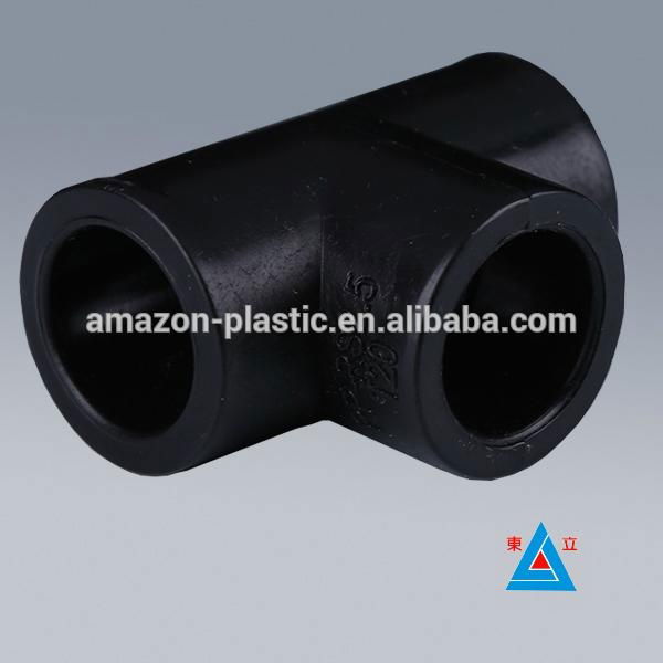 Hot-sale PE Fittings 63mm-630mm equal tee fittings