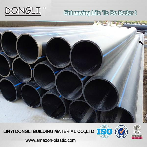 black 110mm hdpe plastic pipe pe water pipe drainage 4