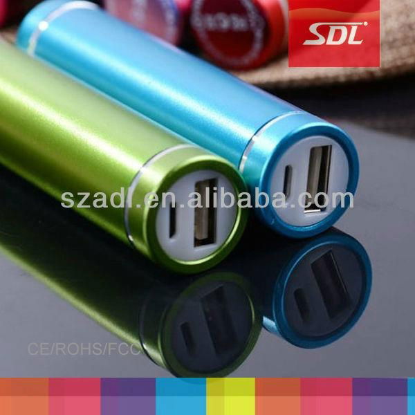 2000mAh metal lipstick power bank for iphone samsung portable battery charger 4