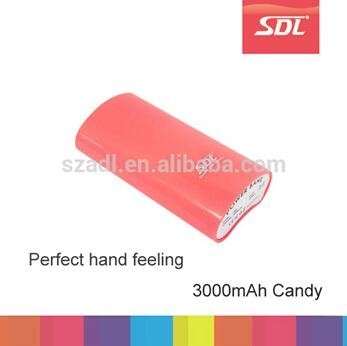 3000mAh smile face design Power bank for iphone samsung portable battery charger 3