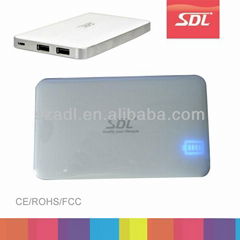 7000mAh ultra thin Dual usb li-polymer