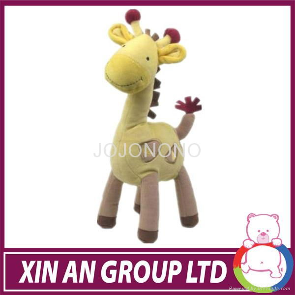 lovely and cute giraffe stuffed animal toyes icti audited factory  