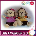 cute wholesale customed oem custom stuffed monkey 3