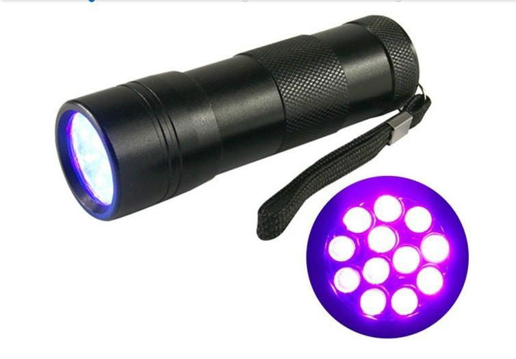 UV 12LED FLASHLIGHT Flashlight 395nm-410nm UltraViolet Blacklight Pet Urine Dete 4