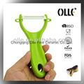 Olle PE06 Green Handle Ceramic Vegetable