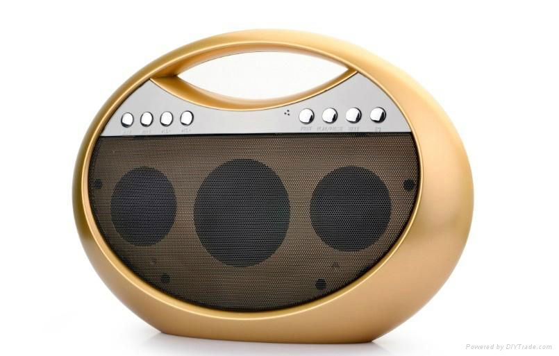 Wooden Classical desige Bluetooth speaker 4