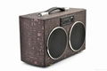 Latest new 10W high-quality portable colorful true wireless wood speaker 1