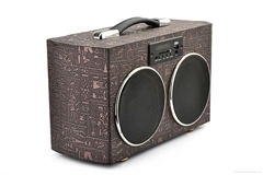 Latest new 10W high-quality portable colorful true wireless wood speaker