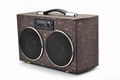 Latest new 10W high-quality portable colorful true wireless wood speaker 4