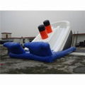 inflatable double lane slip slide  slip n slide  hulk inflatable slide 1