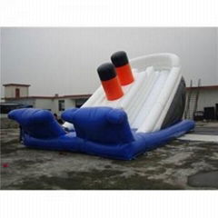 inflatable double lane slip slide  slip n slide  hulk inflatable slide