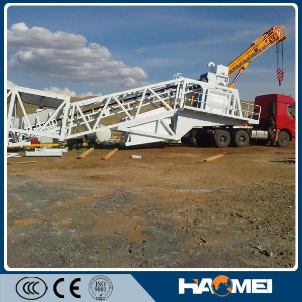 Alibaba recommend YHZS75 mobile concrete batching plant in China 2