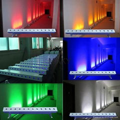 RGBAW+UV Battery wireless dmx led stage uplights bars led wall washer