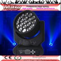 19 ledsx12w RGBW bee eyes sharply  zoom led beam moving head lights 1