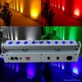 RGBAWUV Rechargeable indoor led wall washer wireless dmx wall washer night club  3