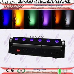 6 ledsx18w RGBAW+UV led wall washer 