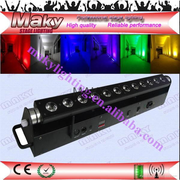 12leds RGBAW RGBAWUV rechargeable indoor led wall washer  uplights 2