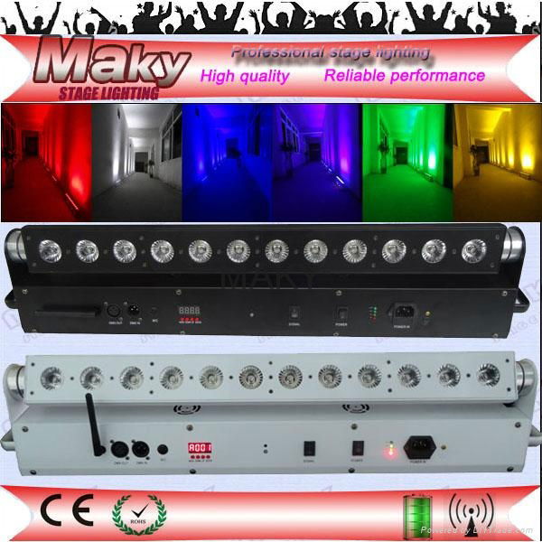 12leds RGBAW RGBAWUV rechargeable indoor led wall washer  uplights 3