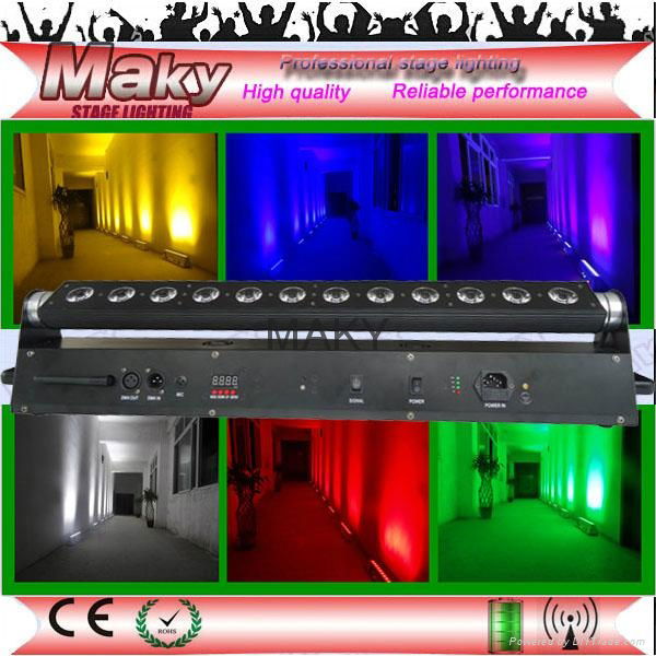 12leds RGBAW RGBAWUV rechargeable indoor led wall washer  uplights 4