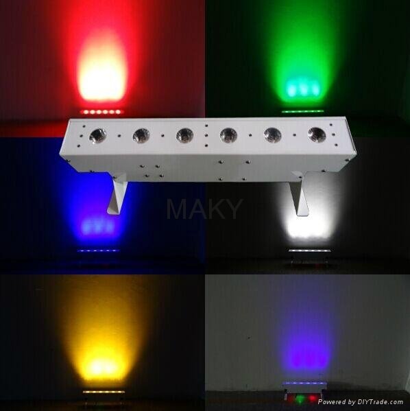 Cheap 6x18w RGBAWUV led wash light   mini led stage lights    5