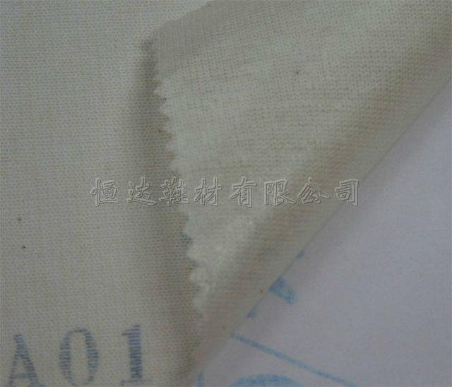 A01 cotton knitting fabric with hot-melt flat adhesive 