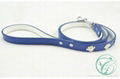 Electroplated Paw Stud Dog Lead 1